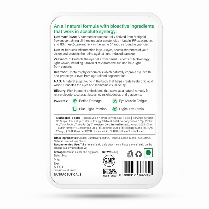 Melts Eye Care Information